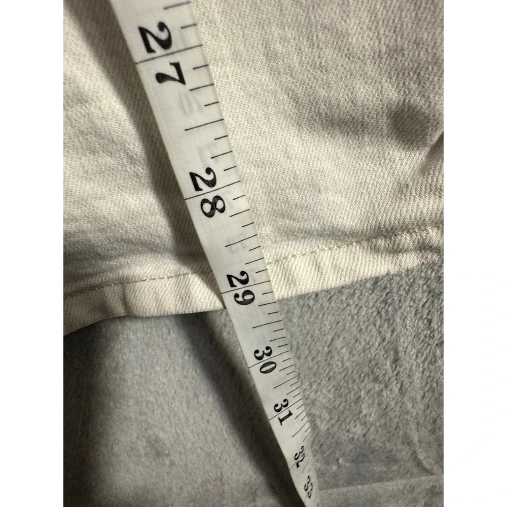 Madewell High Rise‎ 90's Straight Leg Jeans Off White Cream Denim Pants 23